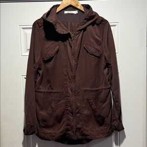 For The Republic Women’s Utility Military Jacket Parka Hooded Size: M